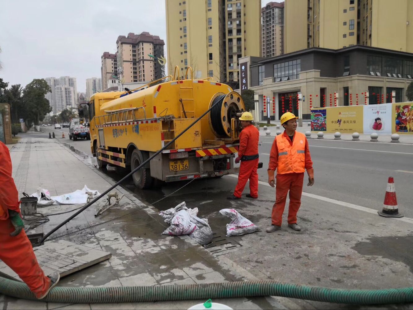 仁兴镇排污管道清淤-管道清洗