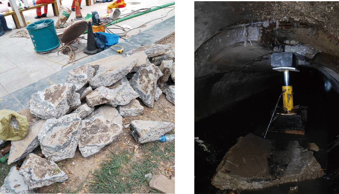 仁兴镇管道预处理